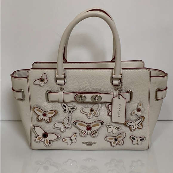 Coach Butterfly Appliqué Chalk Mini Blake Carryall - Picture 3 of 15